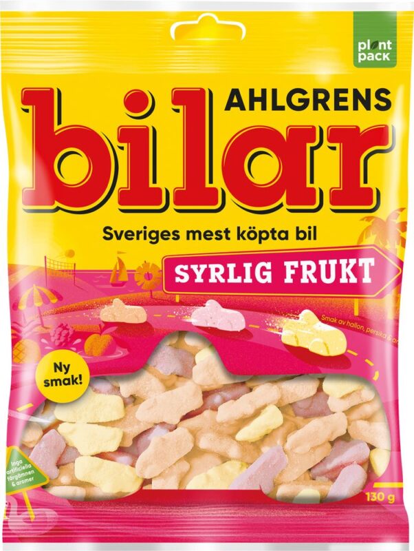 Ahlgrens Bilar Syrlig Frukt 130g